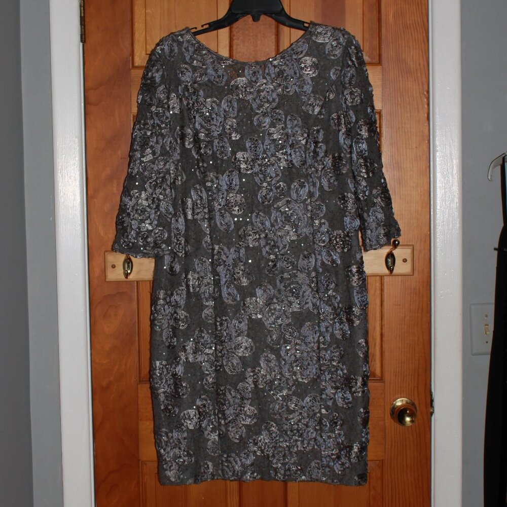 Alex Evenings Mixed Media Dress